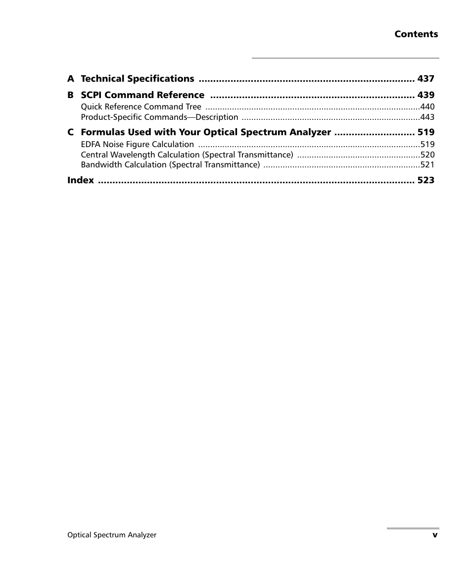 EXFO FTB -5240S/5240BP Optical Spectrum Analyzer for FTB 500 (NS-1434) User Manual | Page 5 / 537