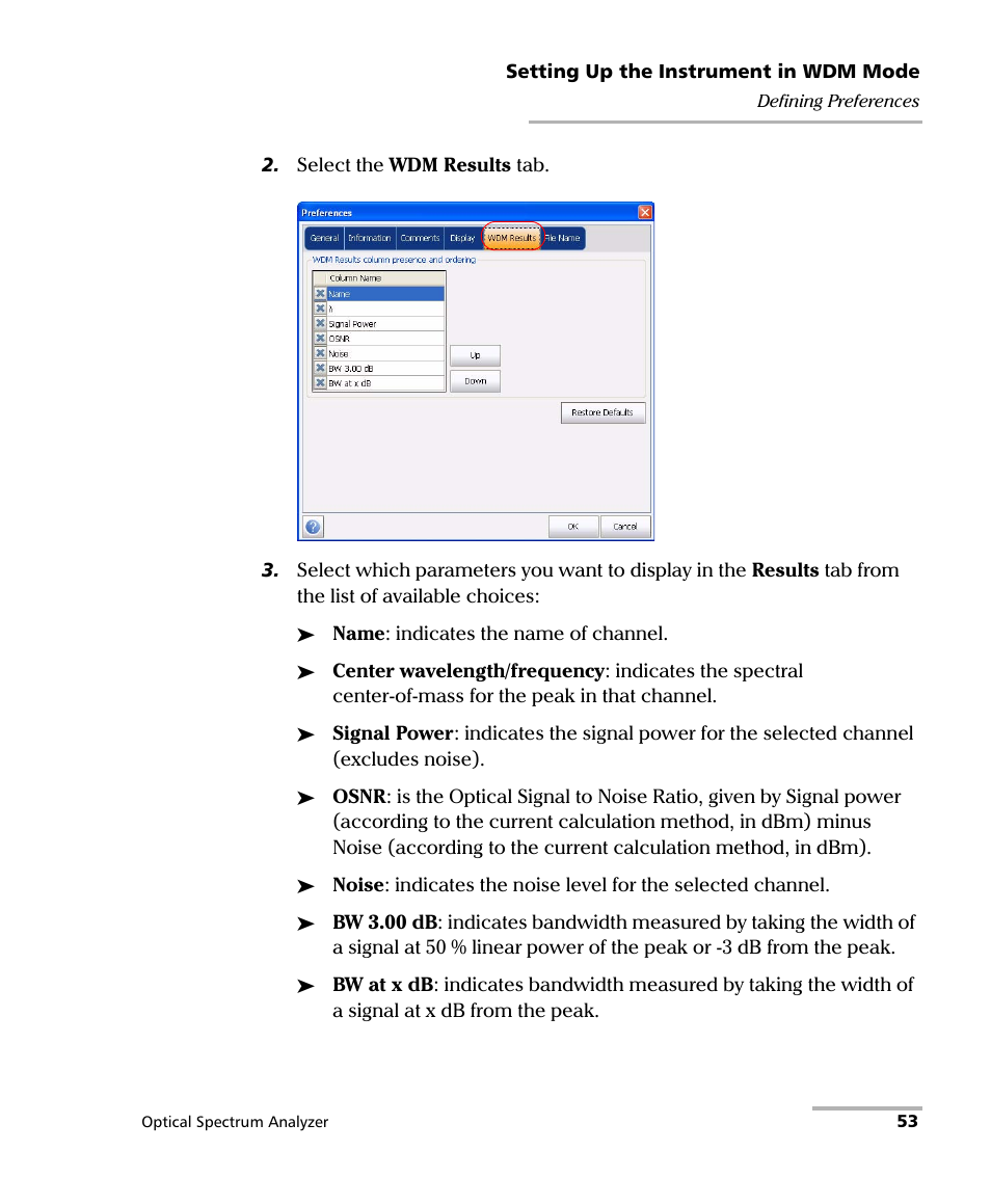 EXFO FTB -5240S/5240BP Optical Spectrum Analyzer for FTB 500 (NS-1434) User Manual | Page 61 / 537