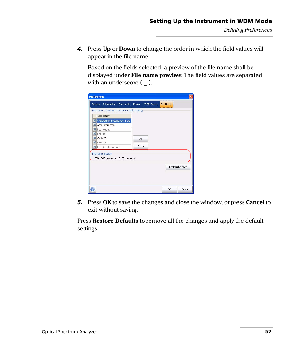 EXFO FTB -5240S/5240BP Optical Spectrum Analyzer for FTB 500 (NS-1434) User Manual | Page 65 / 537
