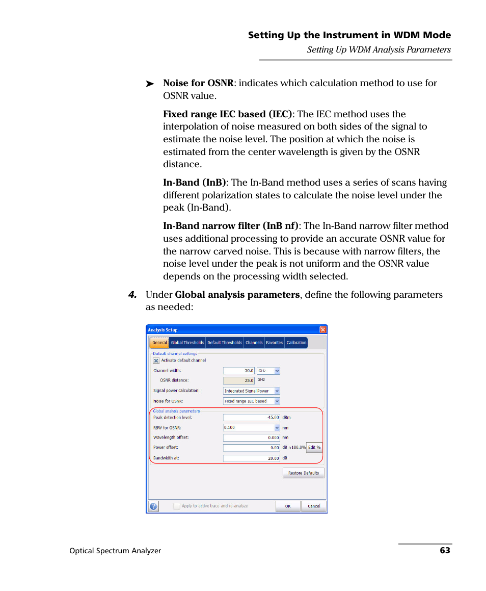 EXFO FTB -5240S/5240BP Optical Spectrum Analyzer for FTB 500 (NS-1434) User Manual | Page 71 / 537