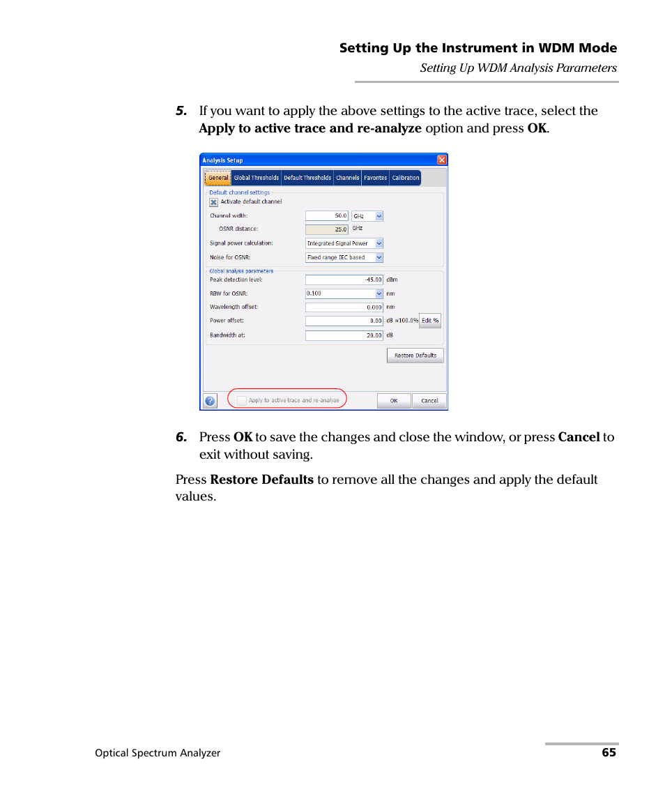 EXFO FTB -5240S/5240BP Optical Spectrum Analyzer for FTB 500 (NS-1434) User Manual | Page 73 / 537