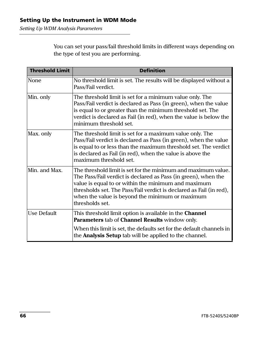 EXFO FTB -5240S/5240BP Optical Spectrum Analyzer for FTB 500 (NS-1434) User Manual | Page 74 / 537