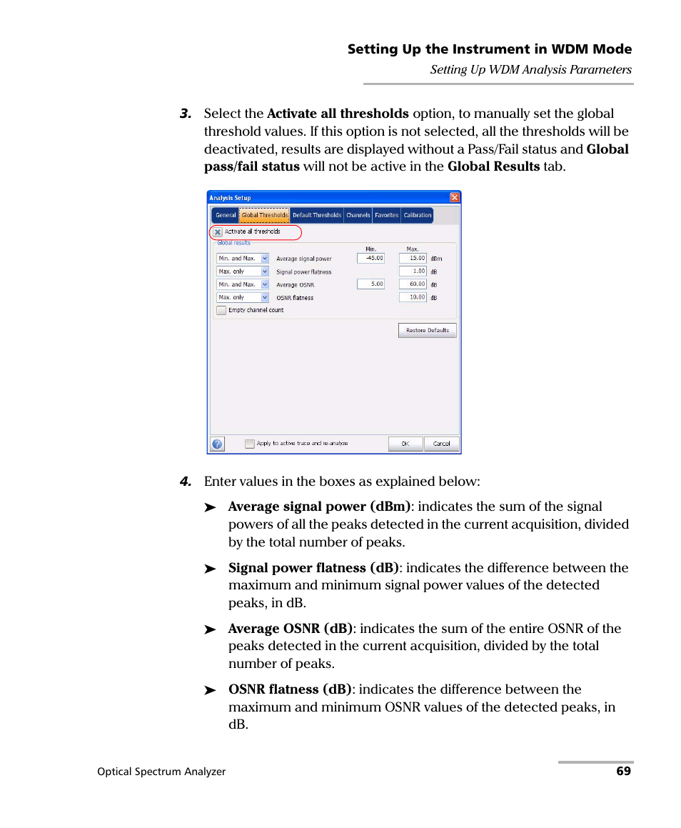 EXFO FTB -5240S/5240BP Optical Spectrum Analyzer for FTB 500 (NS-1434) User Manual | Page 77 / 537