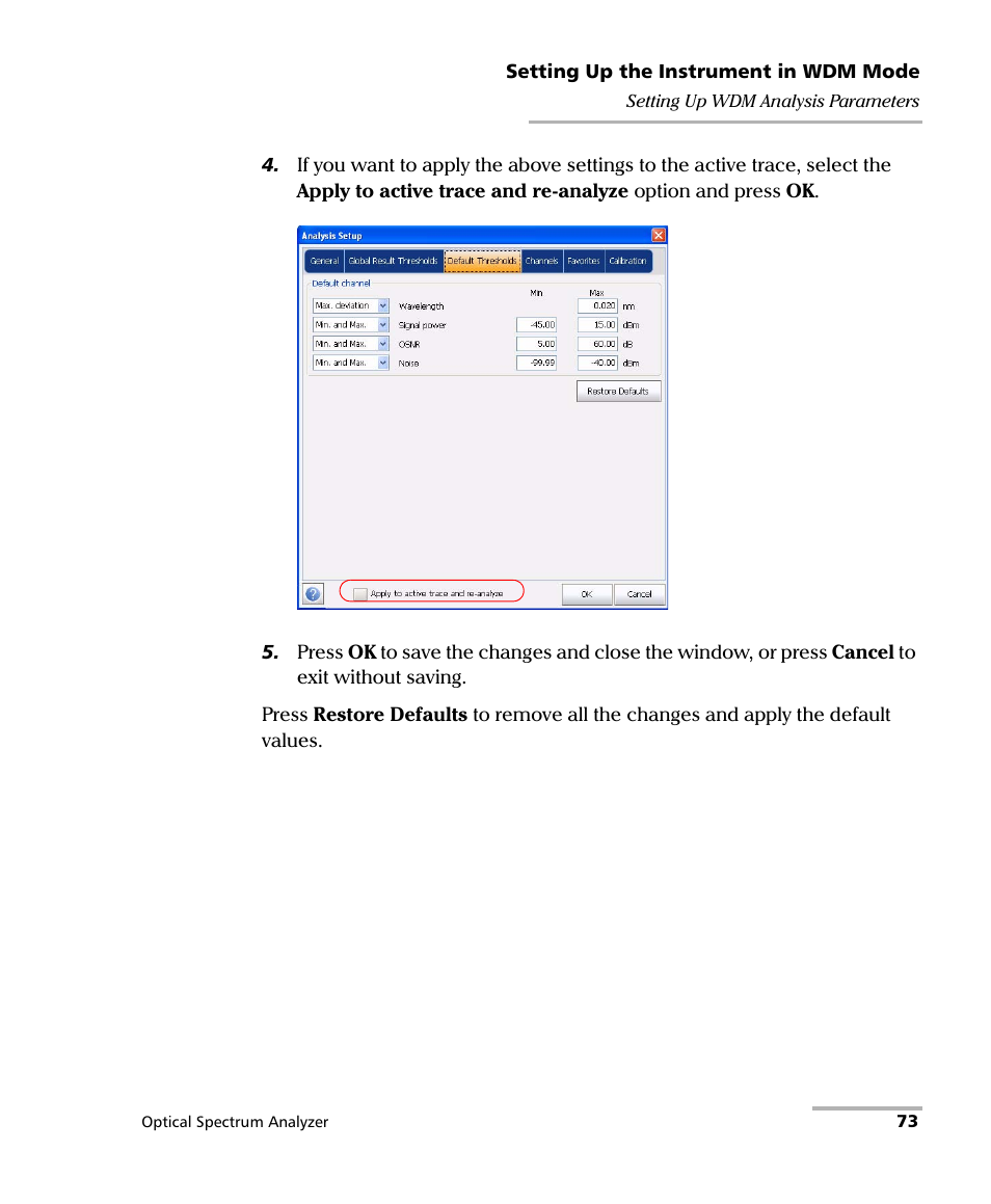 EXFO FTB -5240S/5240BP Optical Spectrum Analyzer for FTB 500 (NS-1434) User Manual | Page 81 / 537