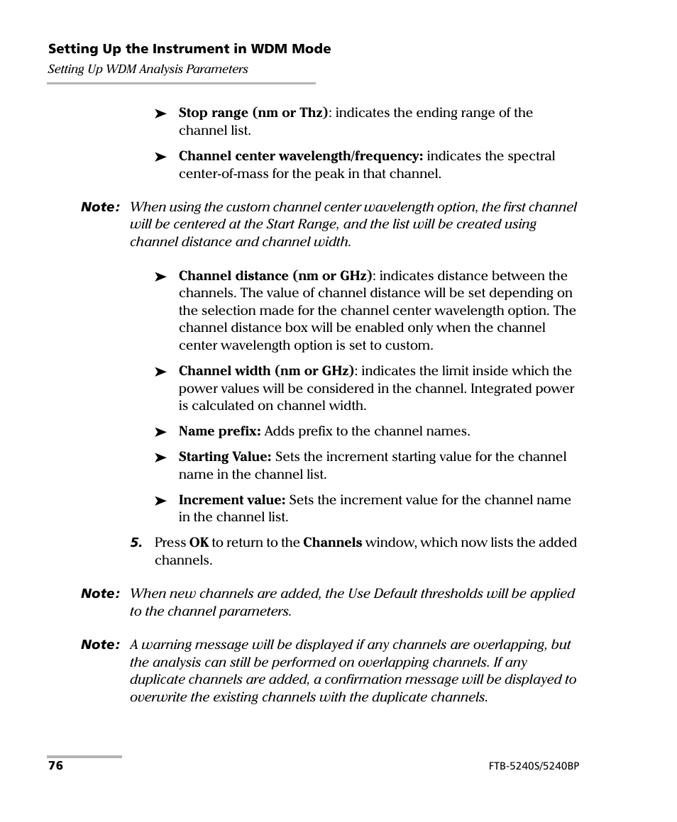 EXFO FTB -5240S/5240BP Optical Spectrum Analyzer for FTB 500 (NS-1434) User Manual | Page 84 / 537