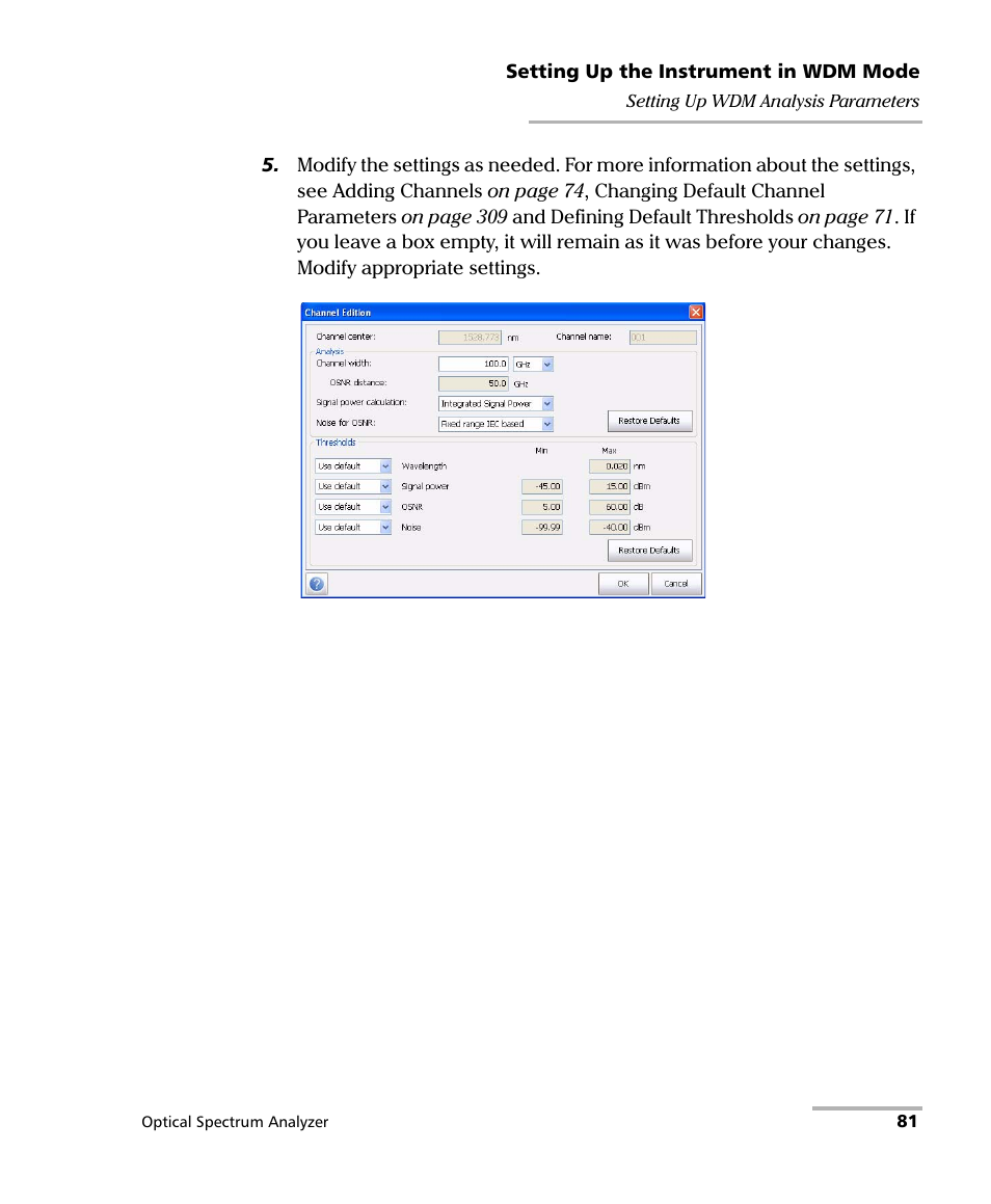 EXFO FTB -5240S/5240BP Optical Spectrum Analyzer for FTB 500 (NS-1434) User Manual | Page 89 / 537