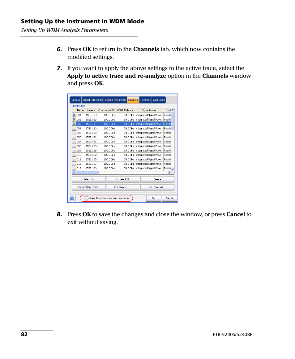 EXFO FTB -5240S/5240BP Optical Spectrum Analyzer for FTB 500 (NS-1434) User Manual | Page 90 / 537