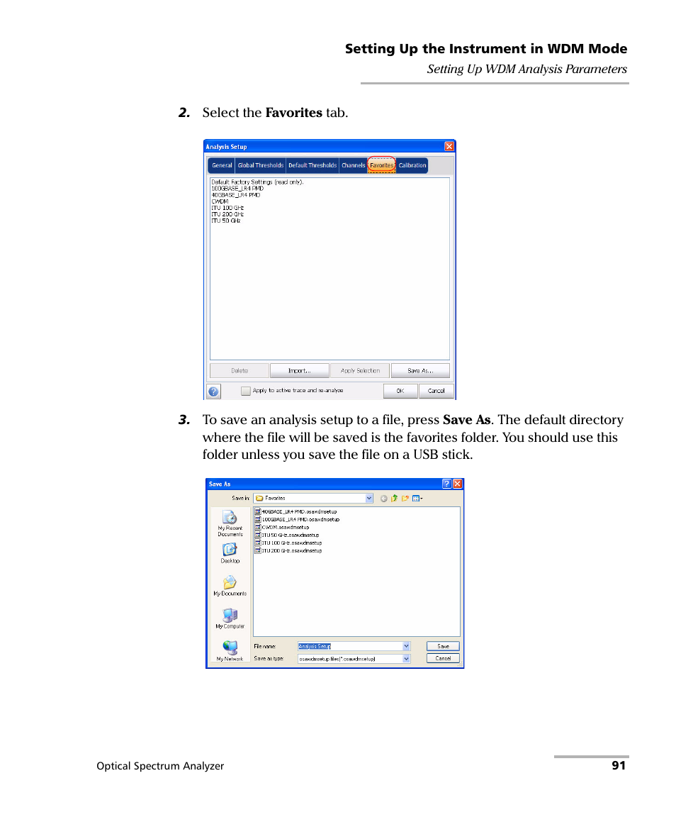 EXFO FTB -5240S/5240BP Optical Spectrum Analyzer for FTB 500 (NS-1434) User Manual | Page 99 / 537