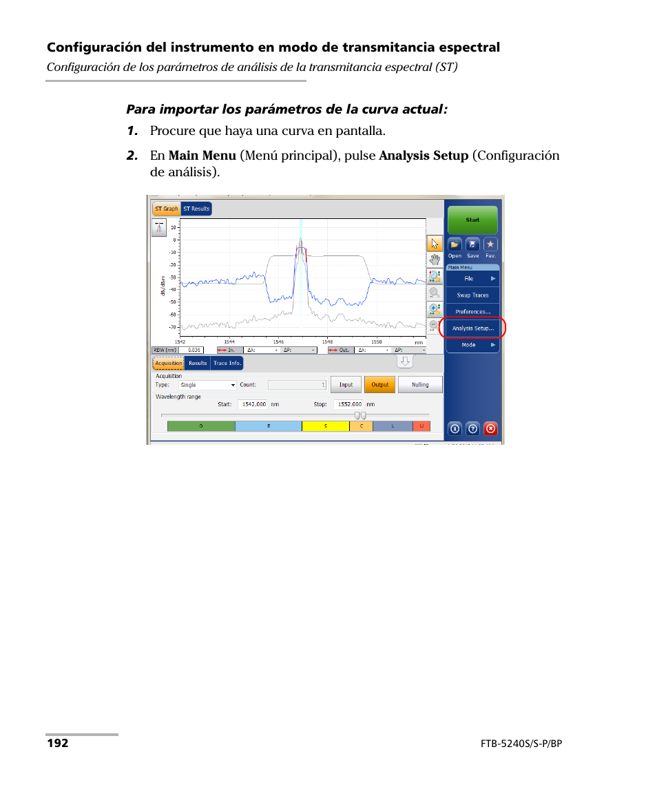 EXFO FTB-5230S Optical Spectrum Analyzer for FTB 200 v2 User Manual | Page 198 / 659