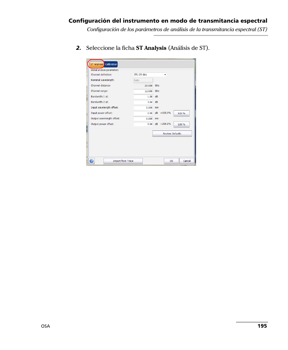EXFO FTB-5230S Optical Spectrum Analyzer for FTB 200 v2 User Manual | Page 201 / 659