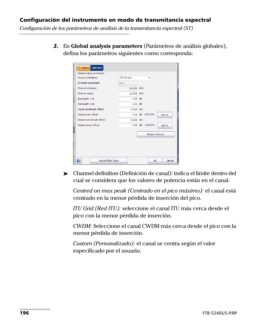 EXFO FTB-5230S Optical Spectrum Analyzer for FTB 200 v2 User Manual | Page 202 / 659