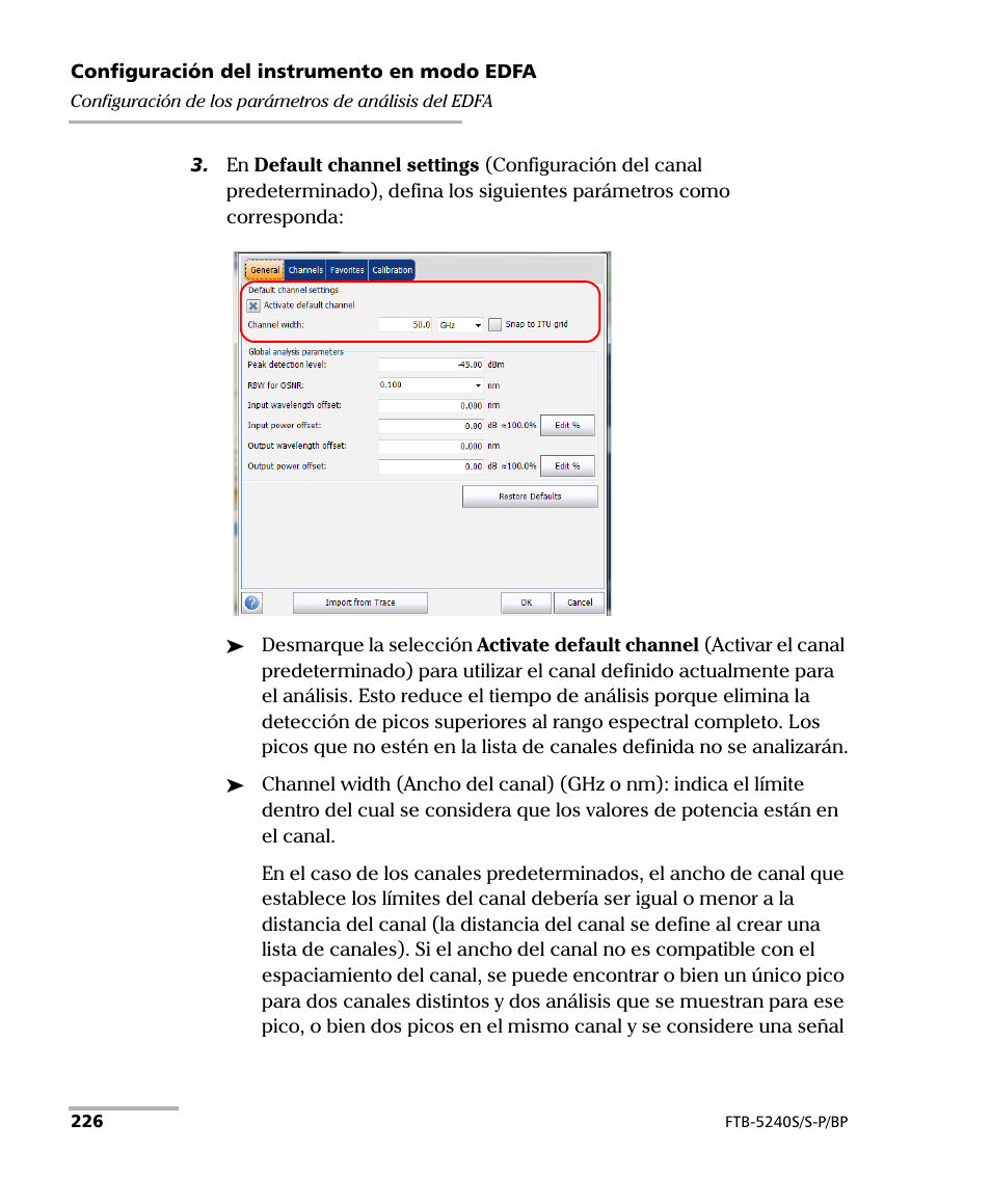 EXFO FTB-5230S Optical Spectrum Analyzer for FTB 200 v2 User Manual | Page 232 / 659