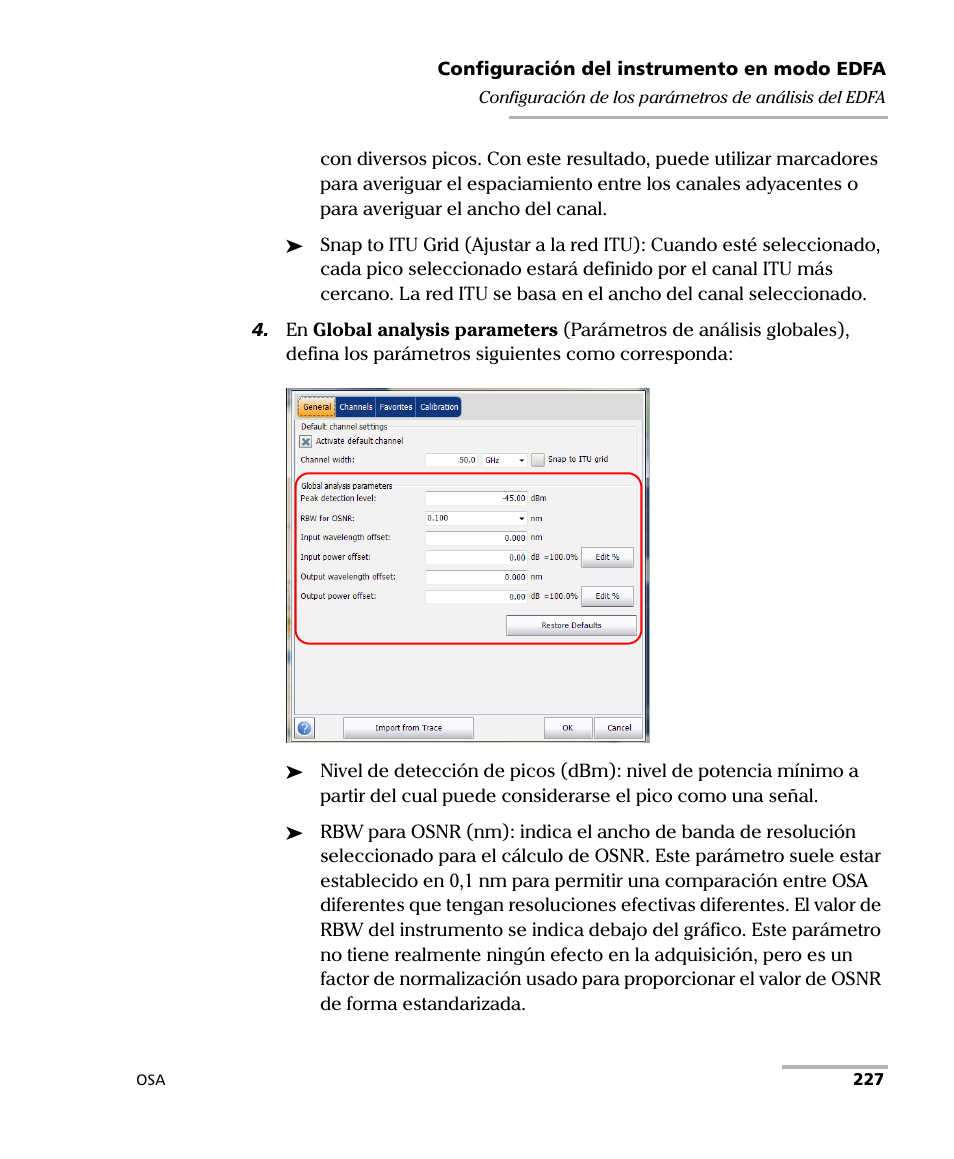 EXFO FTB-5230S Optical Spectrum Analyzer for FTB 200 v2 User Manual | Page 233 / 659