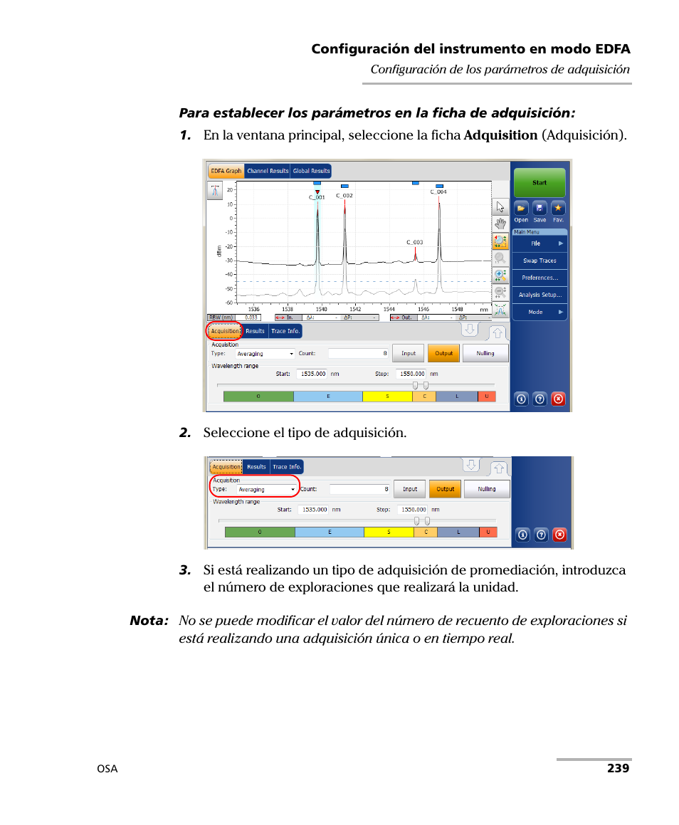 EXFO FTB-5230S Optical Spectrum Analyzer for FTB 200 v2 User Manual | Page 245 / 659