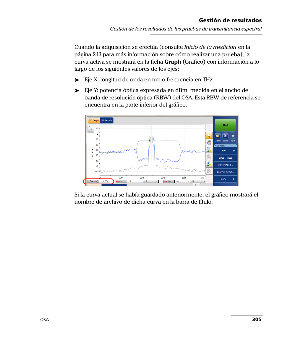 EXFO FTB-5230S Optical Spectrum Analyzer for FTB 200 v2 User Manual | Page 311 / 659