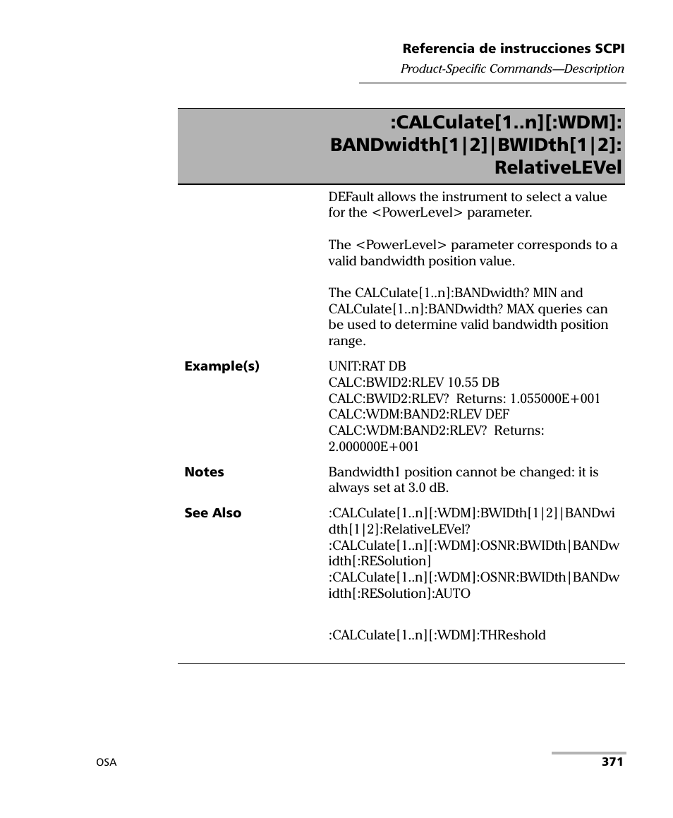 EXFO FTB-5230S Optical Spectrum Analyzer for FTB 200 v2 User Manual | Page 377 / 659