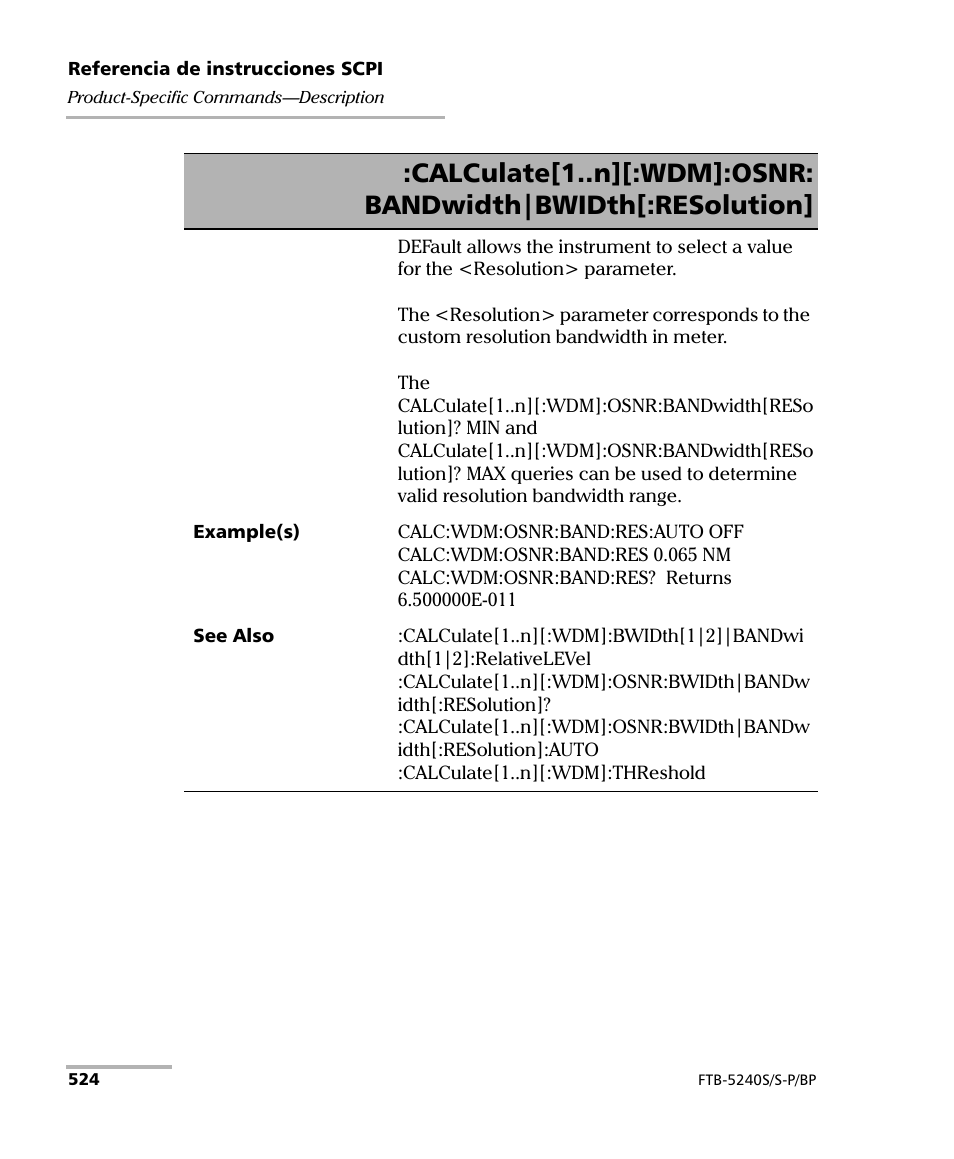 EXFO FTB-5230S Optical Spectrum Analyzer for FTB 200 v2 User Manual | Page 530 / 659