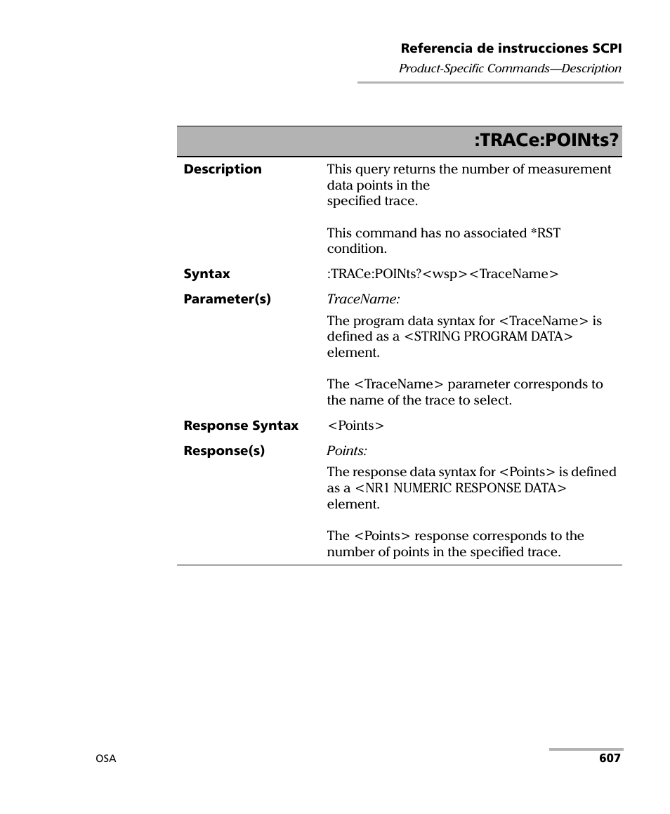 Trace:points | EXFO FTB-5230S Optical Spectrum Analyzer for FTB 200 v2 User Manual | Page 613 / 659