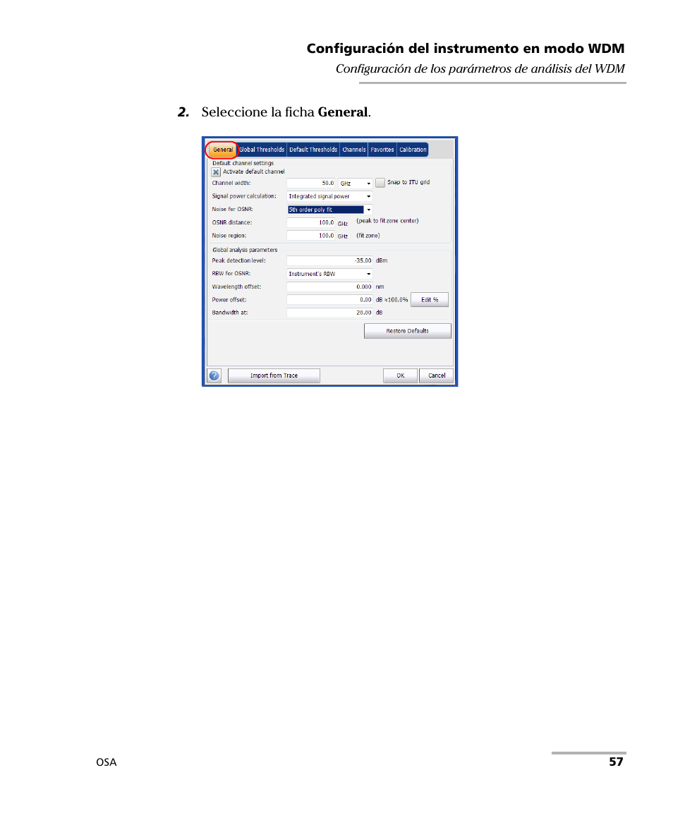 EXFO FTB-5230S Optical Spectrum Analyzer for FTB 200 v2 User Manual | Page 63 / 659