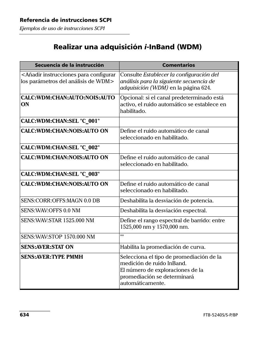 Realizar una adquisición i-inband (wdm), Realizar una adquisición i -inband (wdm) | EXFO FTB-5230S Optical Spectrum Analyzer for FTB 200 v2 User Manual | Page 640 / 659