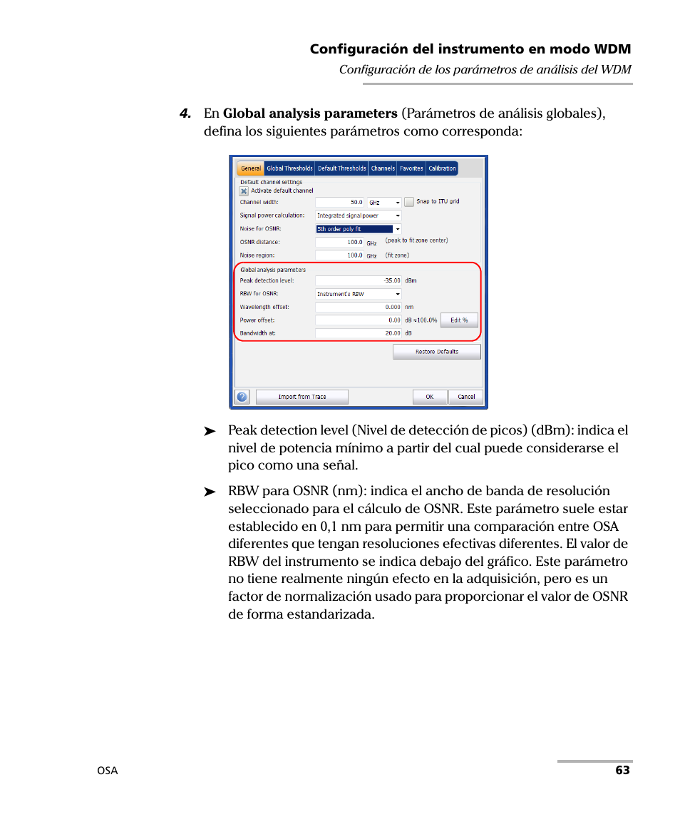 EXFO FTB-5230S Optical Spectrum Analyzer for FTB 200 v2 User Manual | Page 69 / 659