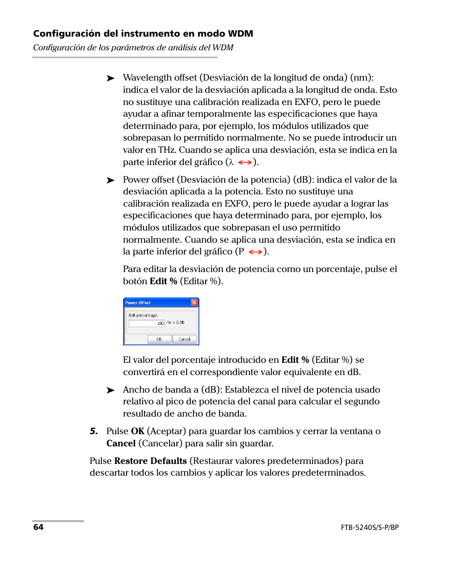 EXFO FTB-5230S Optical Spectrum Analyzer for FTB 200 v2 User Manual | Page 70 / 659