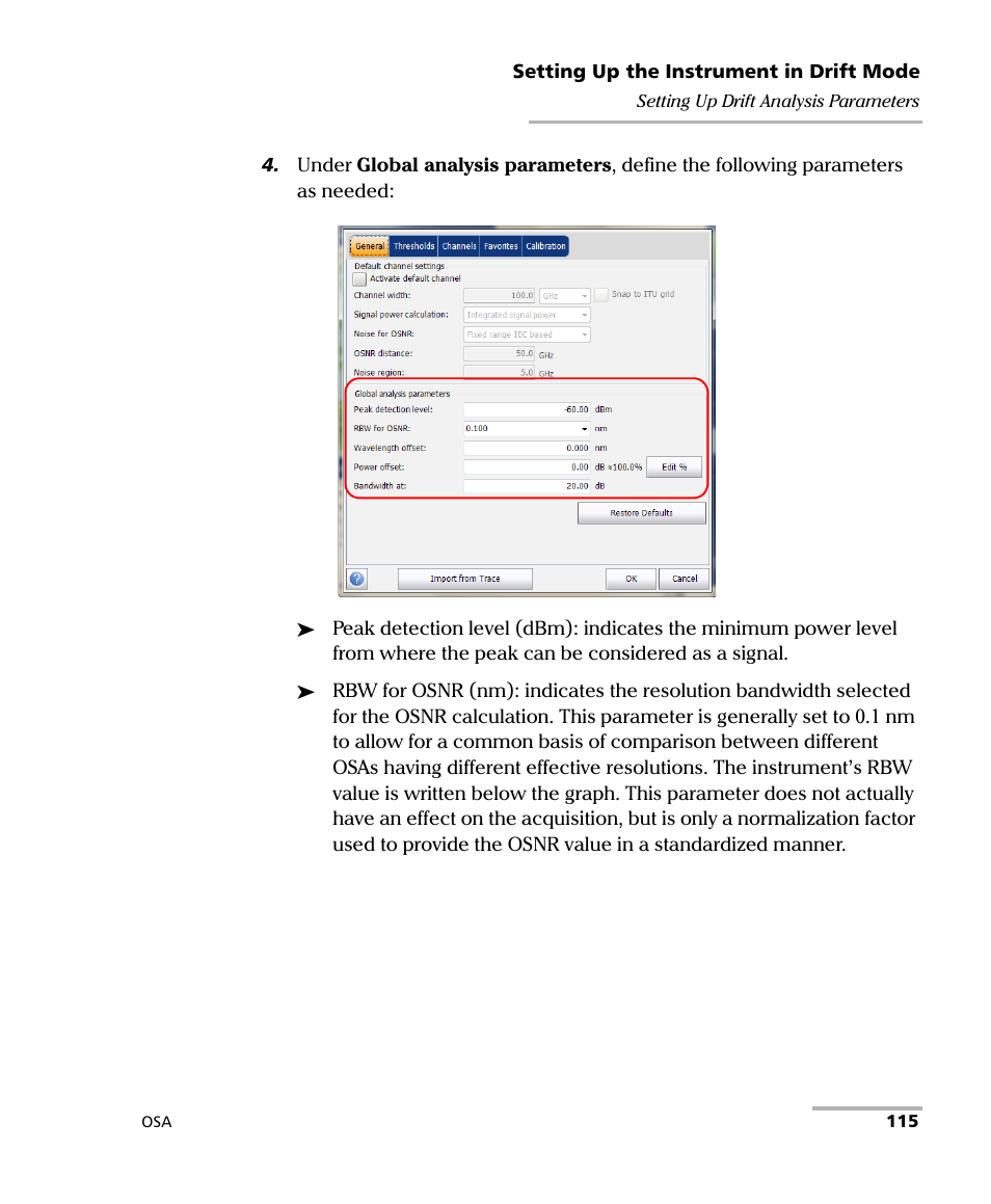 EXFO FTB -5240S/5240BP Optical Spectrum Analyzer User Manual | Page 121 / 638