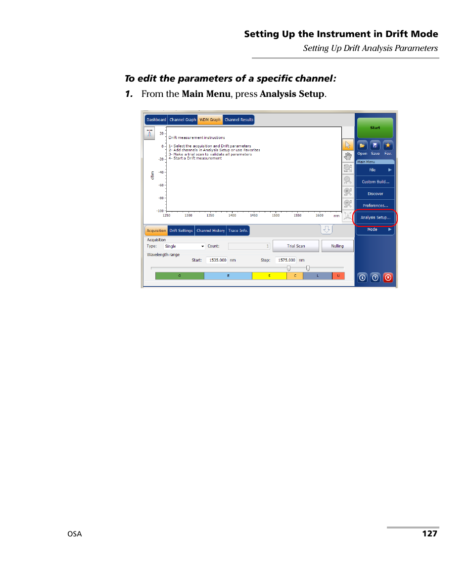 EXFO FTB -5240S/5240BP Optical Spectrum Analyzer User Manual | Page 133 / 638