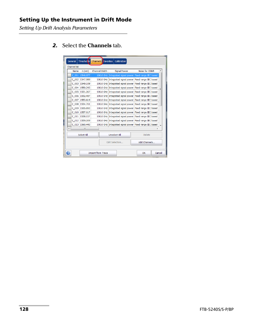 EXFO FTB -5240S/5240BP Optical Spectrum Analyzer User Manual | Page 134 / 638