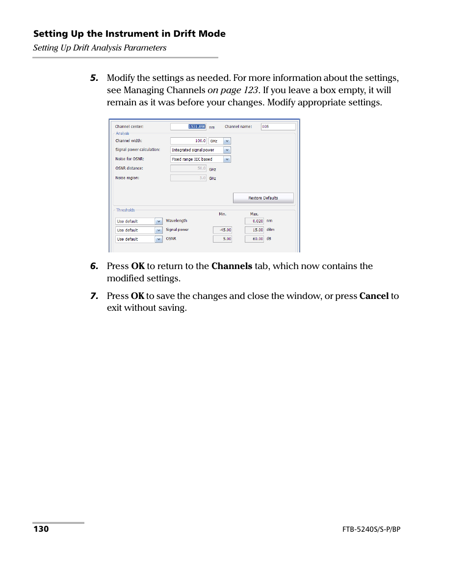 EXFO FTB -5240S/5240BP Optical Spectrum Analyzer User Manual | Page 136 / 638