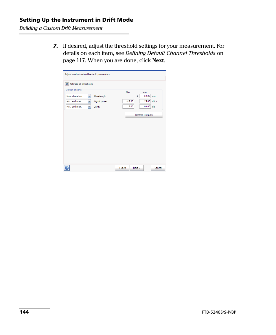 EXFO FTB -5240S/5240BP Optical Spectrum Analyzer User Manual | Page 150 / 638