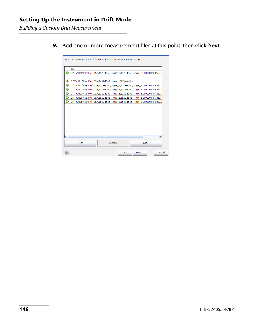 EXFO FTB -5240S/5240BP Optical Spectrum Analyzer User Manual | Page 152 / 638