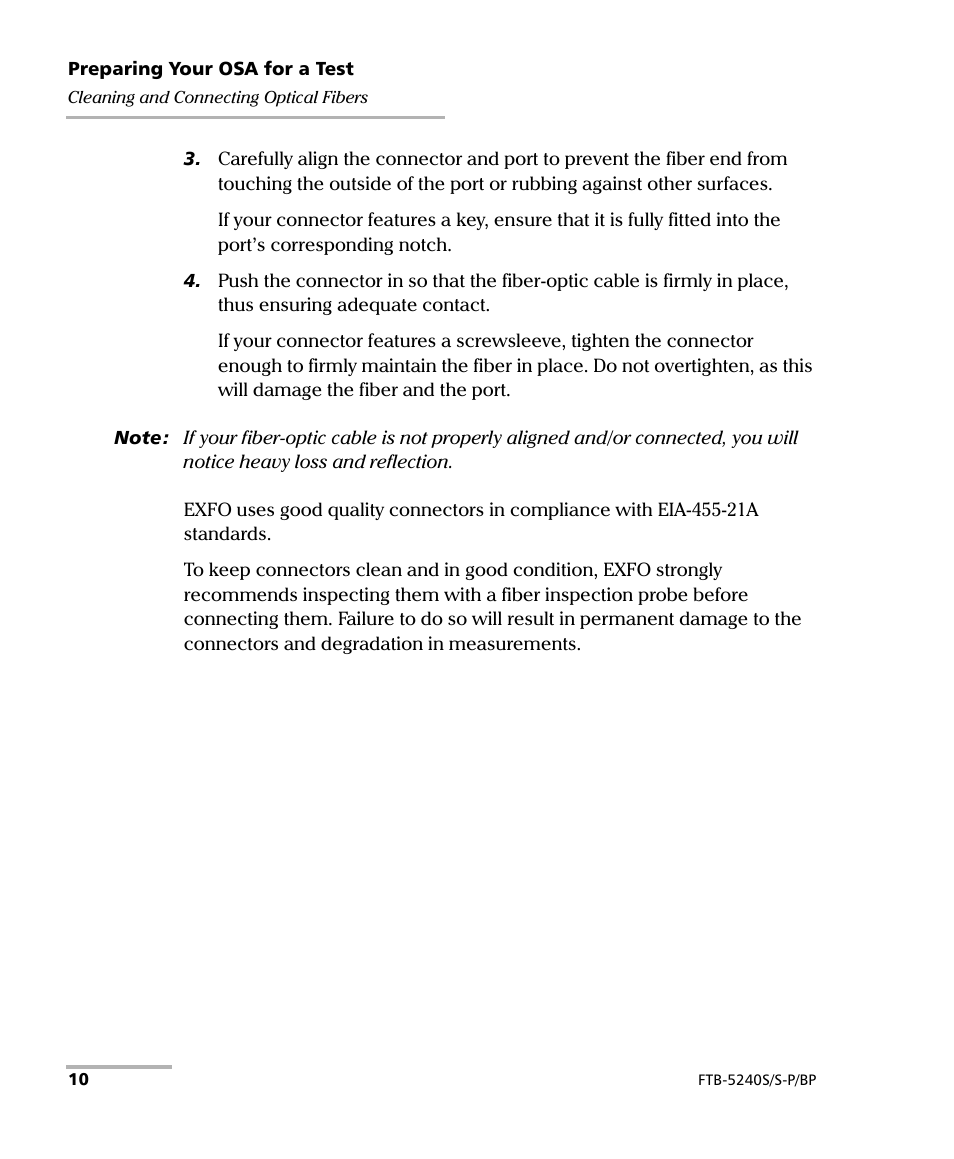 EXFO FTB -5240S/5240BP Optical Spectrum Analyzer User Manual | Page 16 / 638