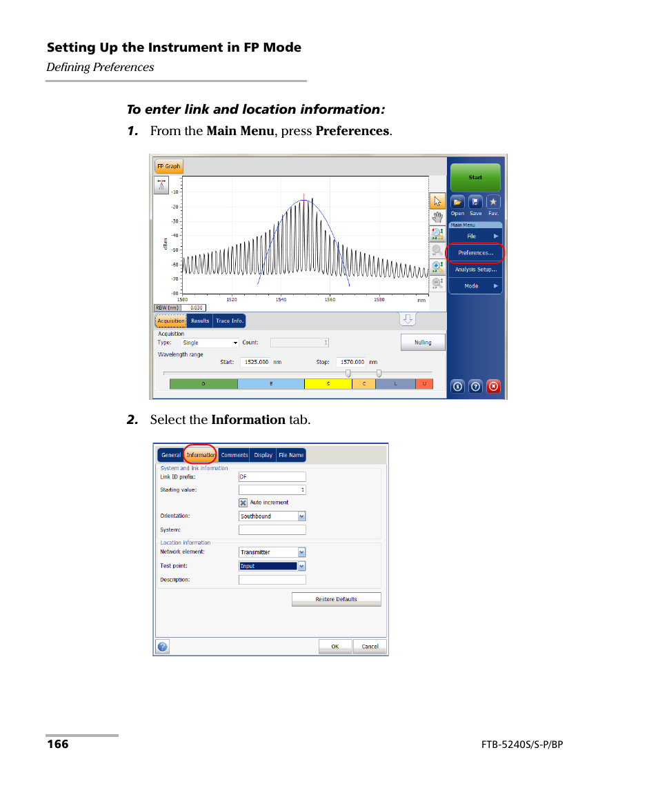 EXFO FTB -5240S/5240BP Optical Spectrum Analyzer User Manual | Page 172 / 638
