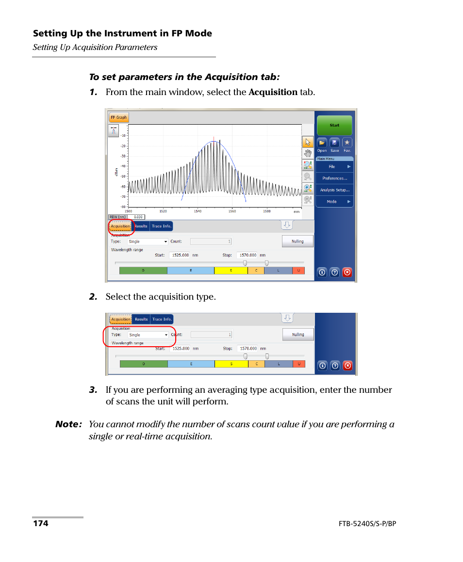 EXFO FTB -5240S/5240BP Optical Spectrum Analyzer User Manual | Page 180 / 638
