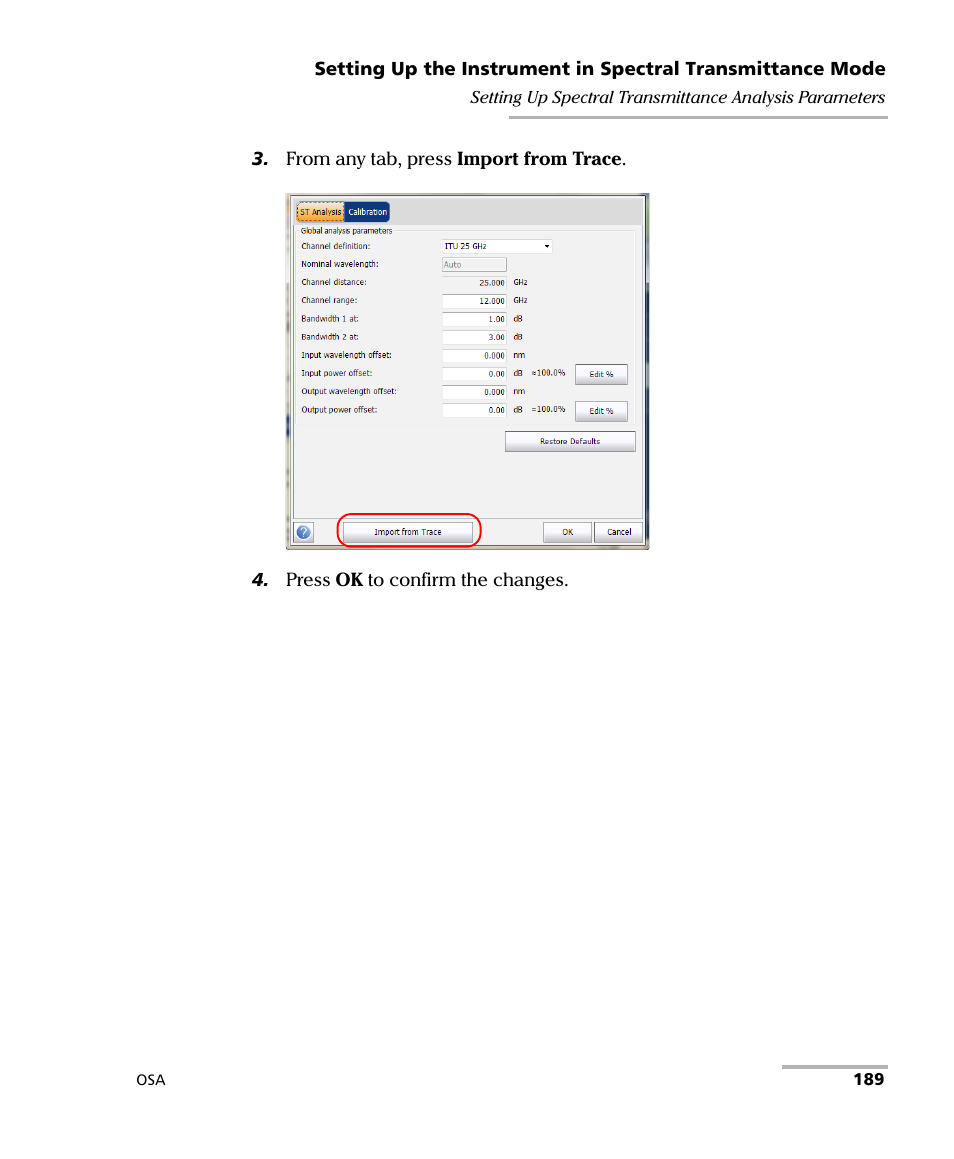 EXFO FTB -5240S/5240BP Optical Spectrum Analyzer User Manual | Page 195 / 638