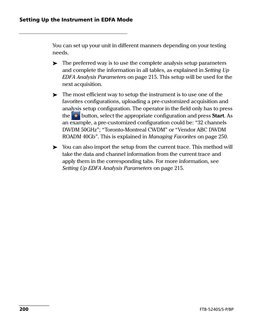 EXFO FTB -5240S/5240BP Optical Spectrum Analyzer User Manual | Page 206 / 638