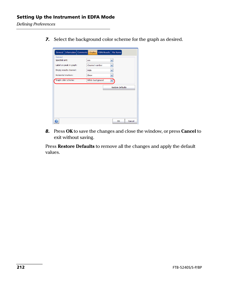 EXFO FTB -5240S/5240BP Optical Spectrum Analyzer User Manual | Page 218 / 638