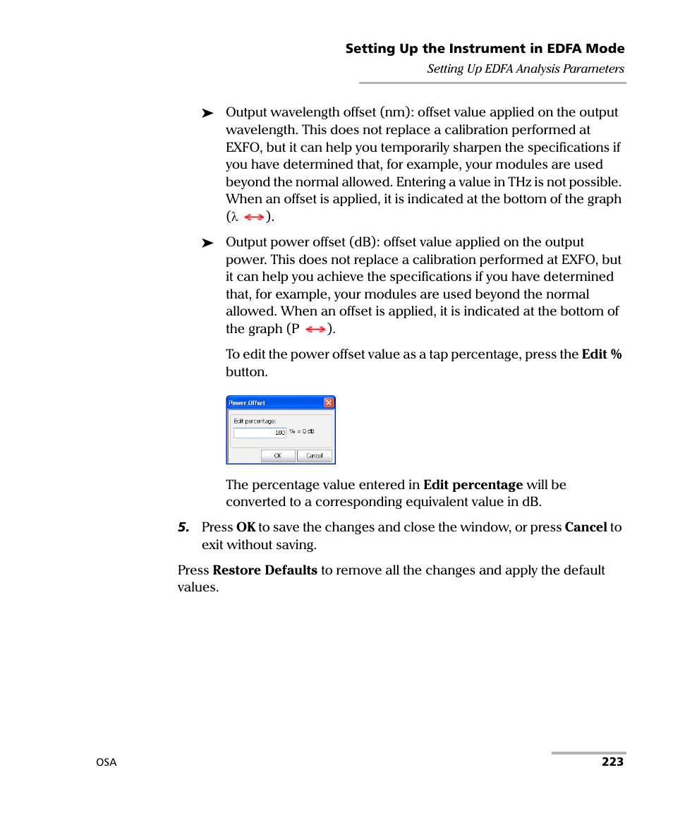 EXFO FTB -5240S/5240BP Optical Spectrum Analyzer User Manual | Page 229 / 638