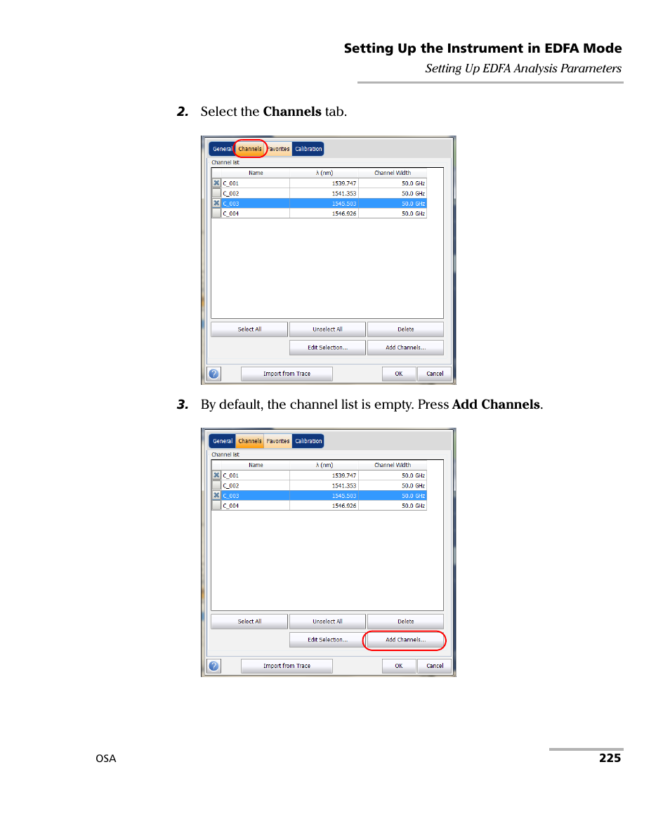 EXFO FTB -5240S/5240BP Optical Spectrum Analyzer User Manual | Page 231 / 638