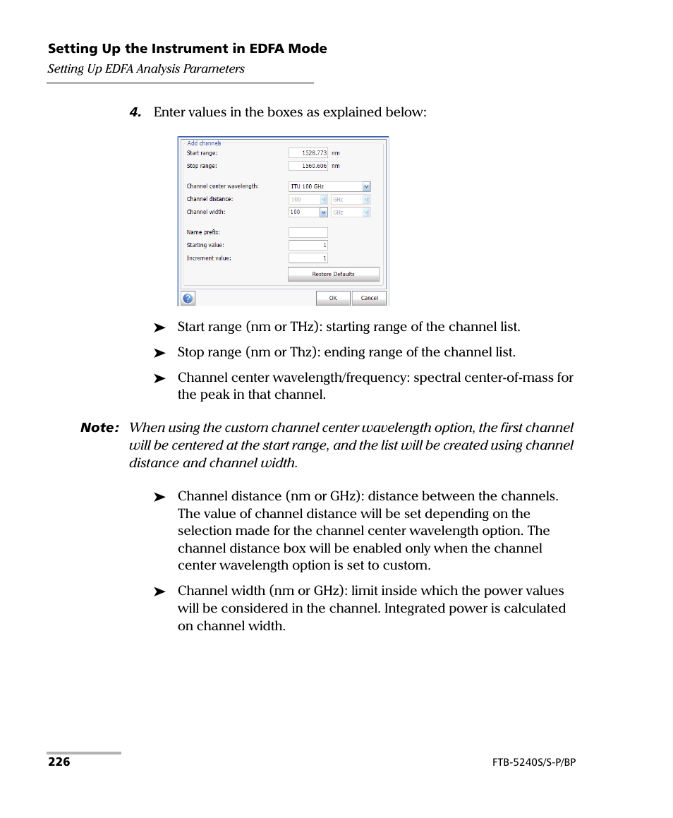 EXFO FTB -5240S/5240BP Optical Spectrum Analyzer User Manual | Page 232 / 638