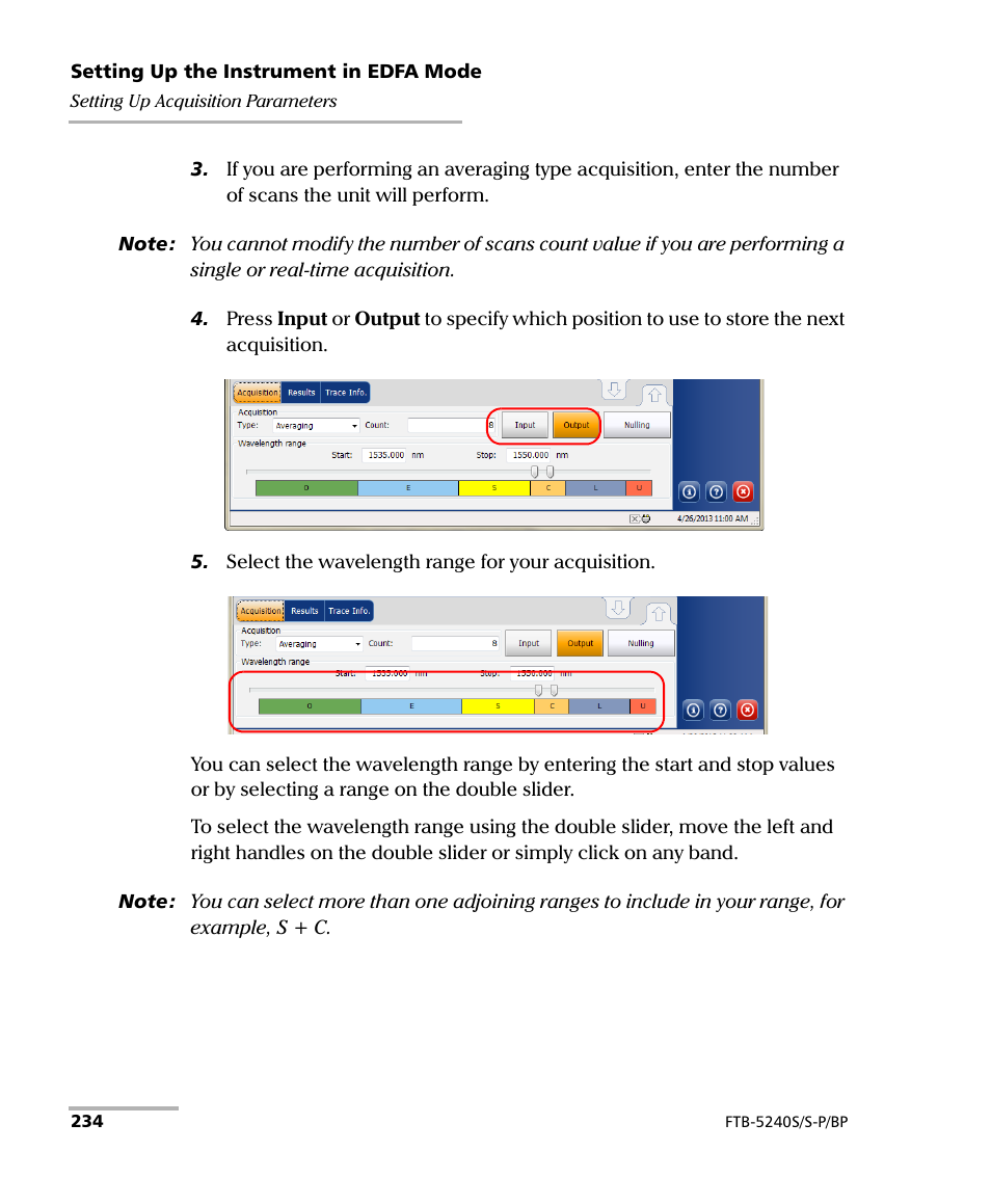 EXFO FTB -5240S/5240BP Optical Spectrum Analyzer User Manual | Page 240 / 638