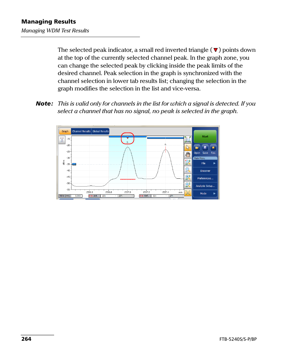 EXFO FTB -5240S/5240BP Optical Spectrum Analyzer User Manual | Page 270 / 638