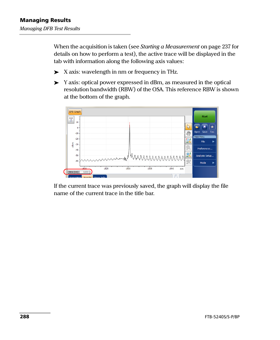 EXFO FTB -5240S/5240BP Optical Spectrum Analyzer User Manual | Page 294 / 638