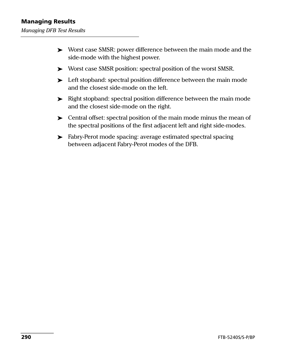 EXFO FTB -5240S/5240BP Optical Spectrum Analyzer User Manual | Page 296 / 638