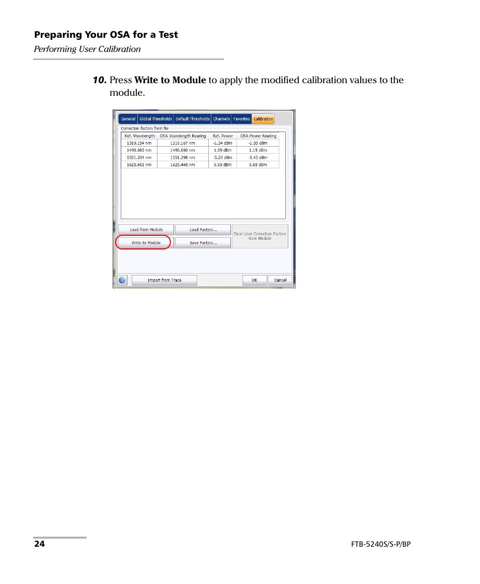 EXFO FTB -5240S/5240BP Optical Spectrum Analyzer User Manual | Page 30 / 638