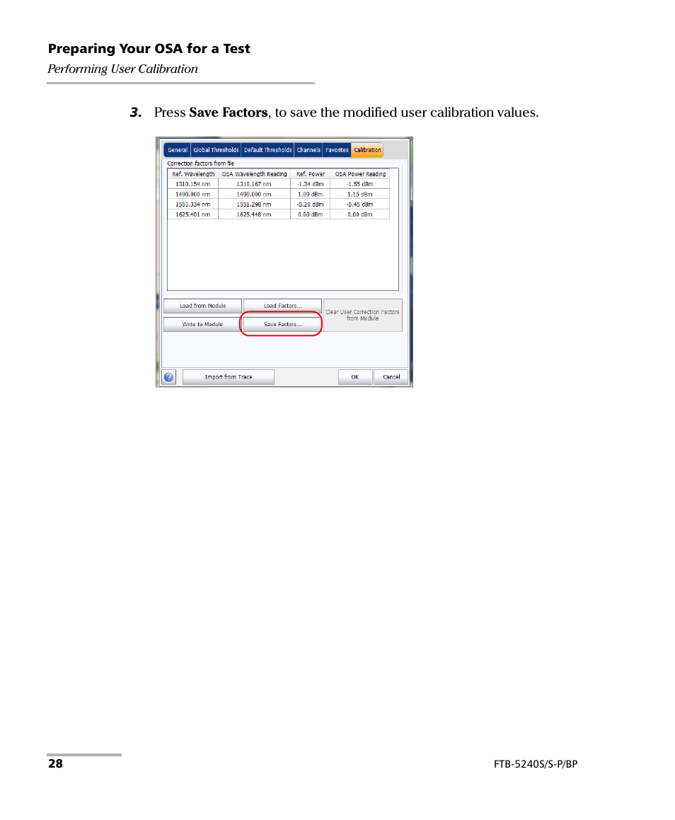 EXFO FTB -5240S/5240BP Optical Spectrum Analyzer User Manual | Page 34 / 638