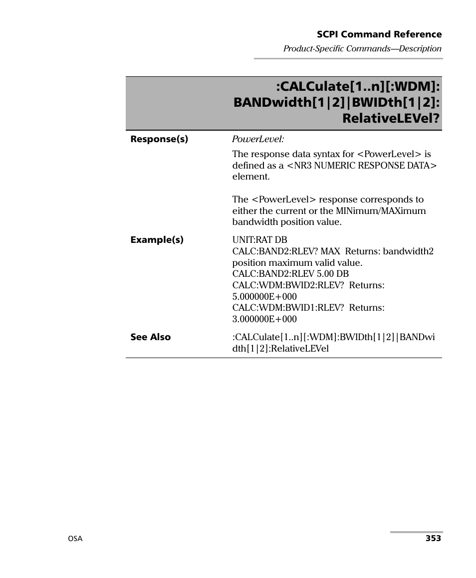 EXFO FTB -5240S/5240BP Optical Spectrum Analyzer User Manual | Page 359 / 638