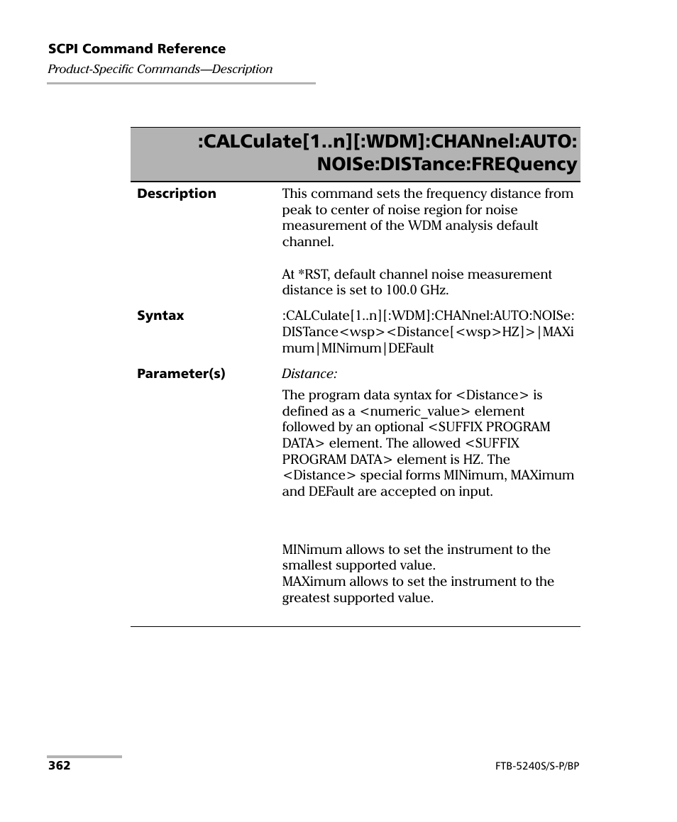 EXFO FTB -5240S/5240BP Optical Spectrum Analyzer User Manual | Page 368 / 638