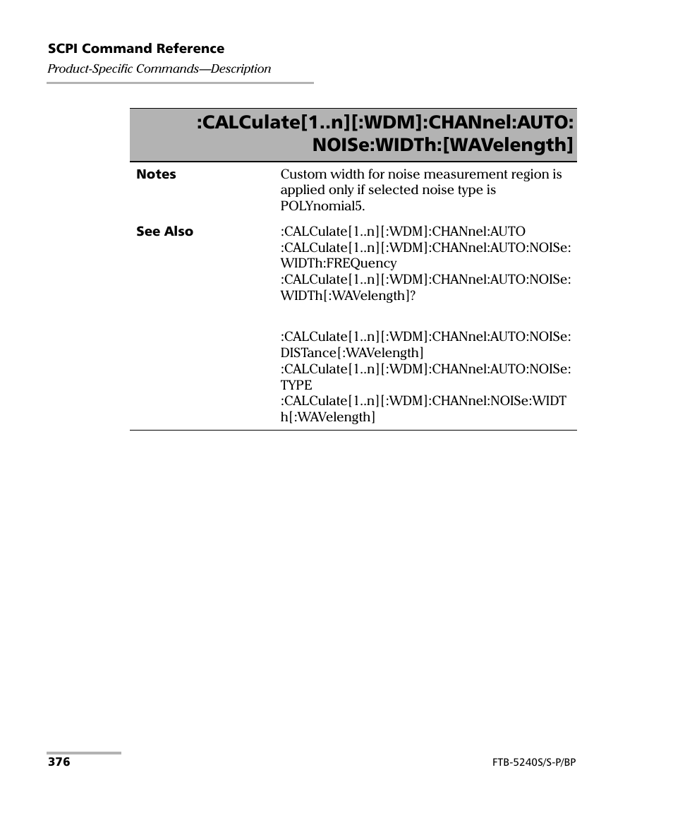 EXFO FTB -5240S/5240BP Optical Spectrum Analyzer User Manual | Page 382 / 638